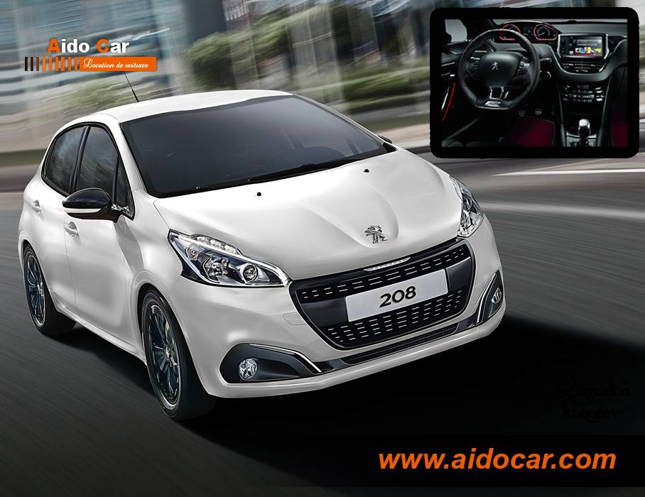 location peugeot 208 casablanca
