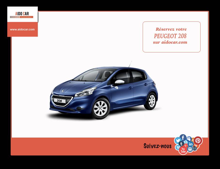 location peugeot 208 casablanca maroc