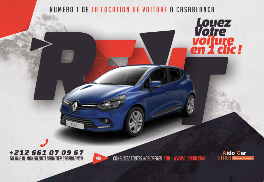 location Renault Clio automatique a casablanca