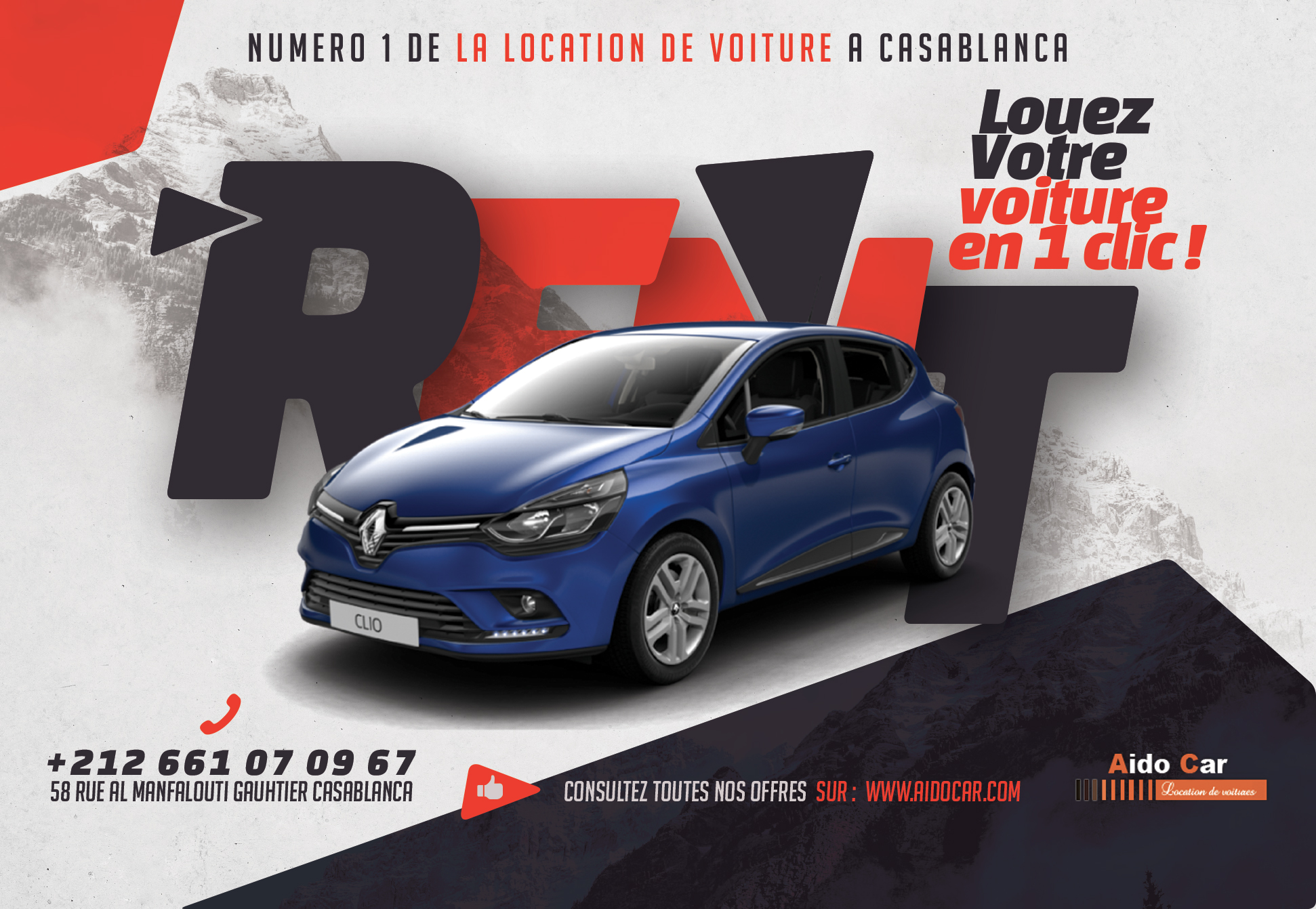 Promotion sur la location de la RENAULT CLIO AUTOMATIQUE