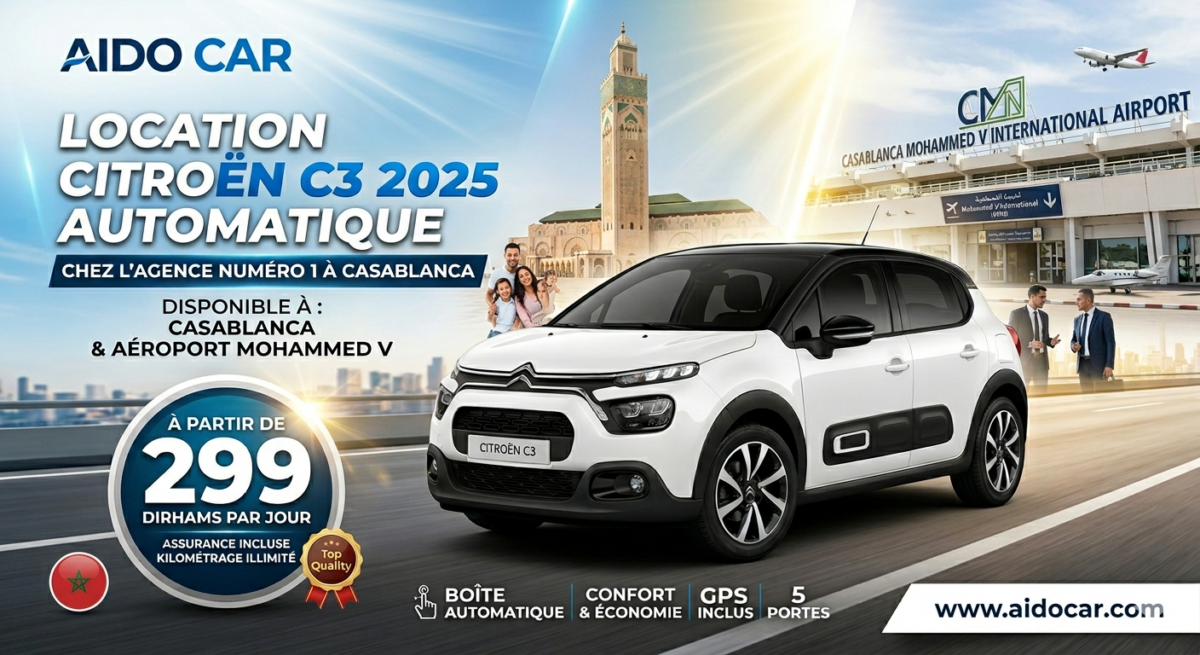 location citroen c3 casablanca
