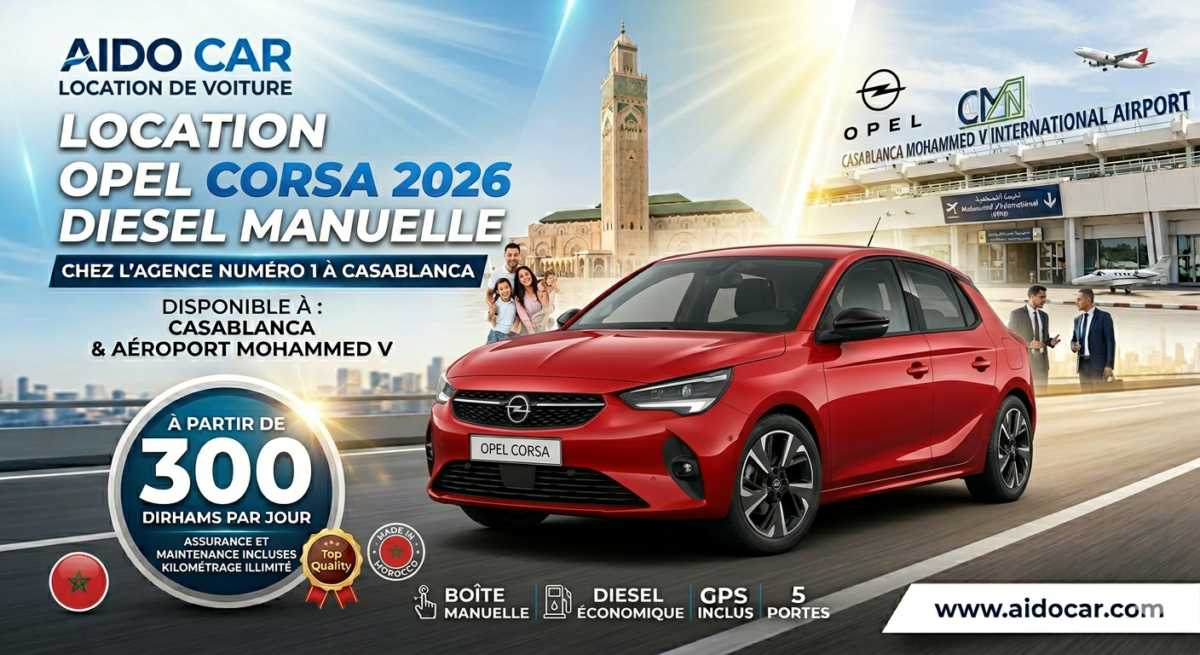 location opel corsa casablanca